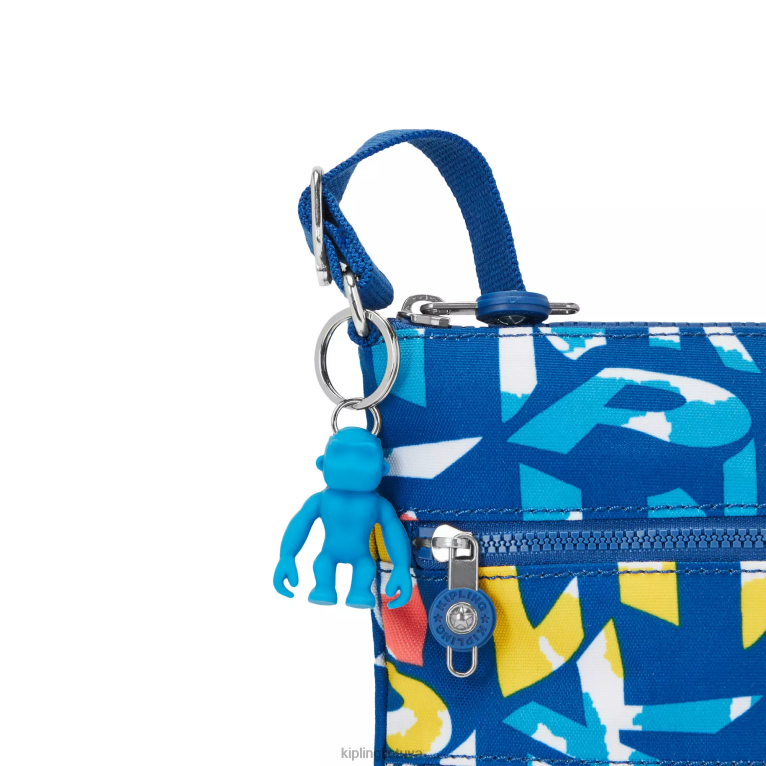 \"maišeliai\" keiko margintas crossbody mini krepšys 22V8R7 Kipling moterys neoninis