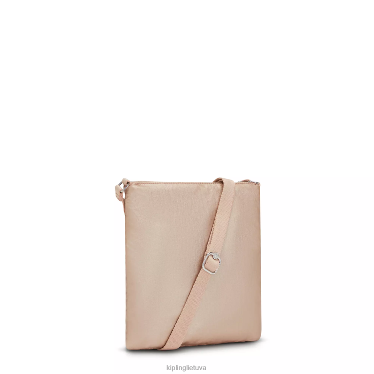 \"maišeliai\" keiko metalinis crossbody mini krepšys 22V8R97 Kipling moterys auksinis žavesys metalinis