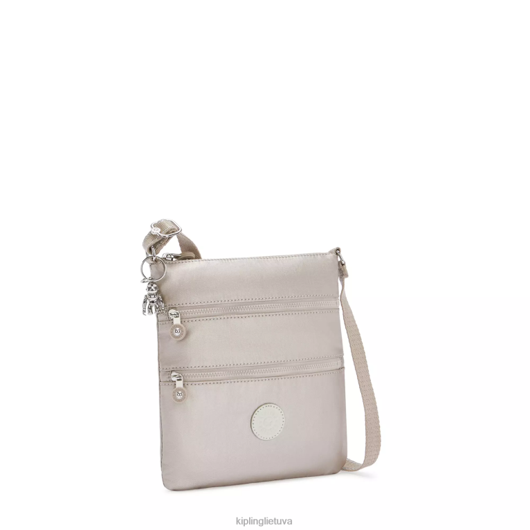 \"maišeliai\" keiko metalinis crossbody mini krepšys 22V8R98 Kipling moterys metalinis švytėjimas