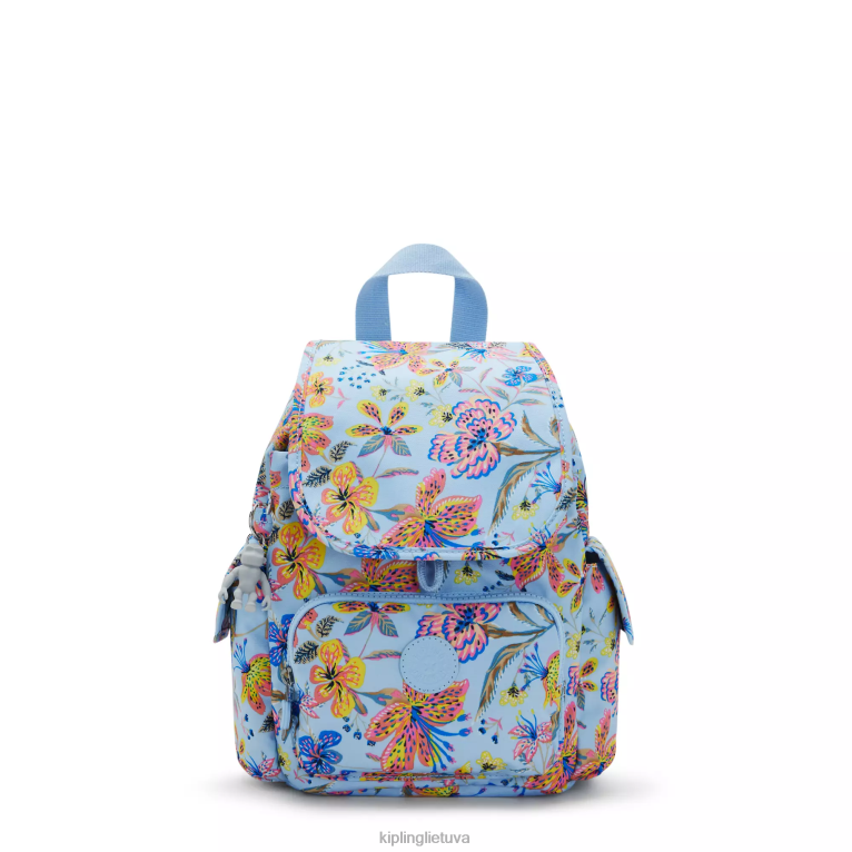 "maišeliai" miesto pakuotė mini spausdinta kuprinė 22V8R499 Kipling moterys laukinės gėlės