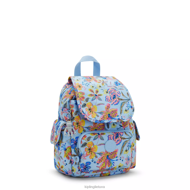 \"maišeliai\" miesto pakuotė mini spausdinta kuprinė 22V8R499 Kipling moterys laukinės gėlės