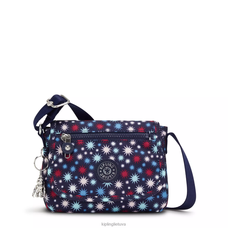 "maišeliai" sabian margintas crossbody mini krepšys 22V8R11 Kipling moterys funky žvaigždės
