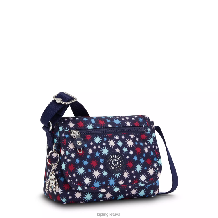 \"maišeliai\" sabian margintas crossbody mini krepšys 22V8R11 Kipling moterys funky žvaigždės