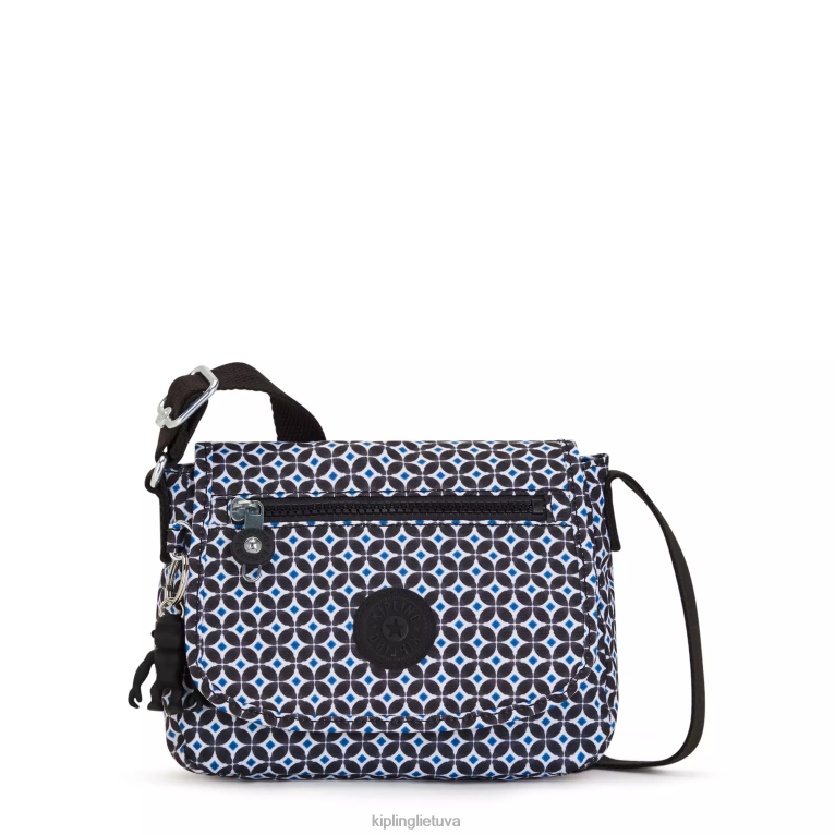 "maišeliai" sabian margintas crossbody mini krepšys 22V8R13 Kipling moterys juoda plytelė