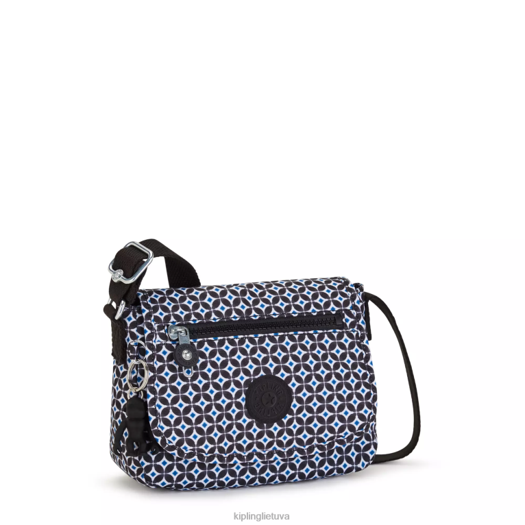 \"maišeliai\" sabian margintas crossbody mini krepšys 22V8R13 Kipling moterys juoda plytelė