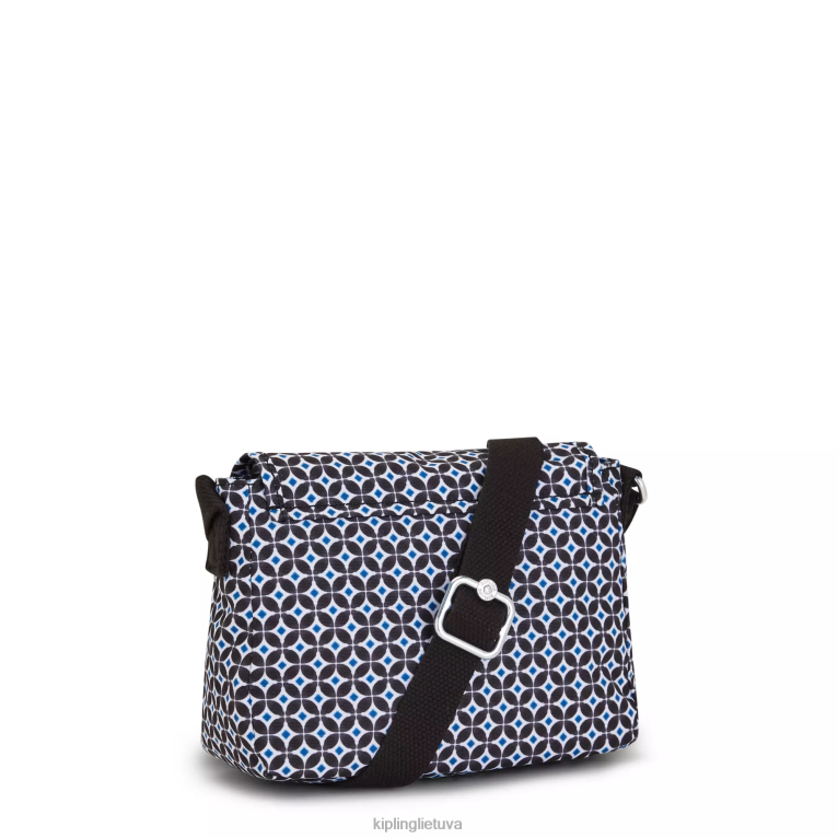 \"maišeliai\" sabian margintas crossbody mini krepšys 22V8R13 Kipling moterys juoda plytelė