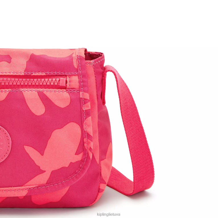 \"maišeliai\" sabian margintas crossbody mini krepšys 22V8R9 Kipling moterys koralų gėlė