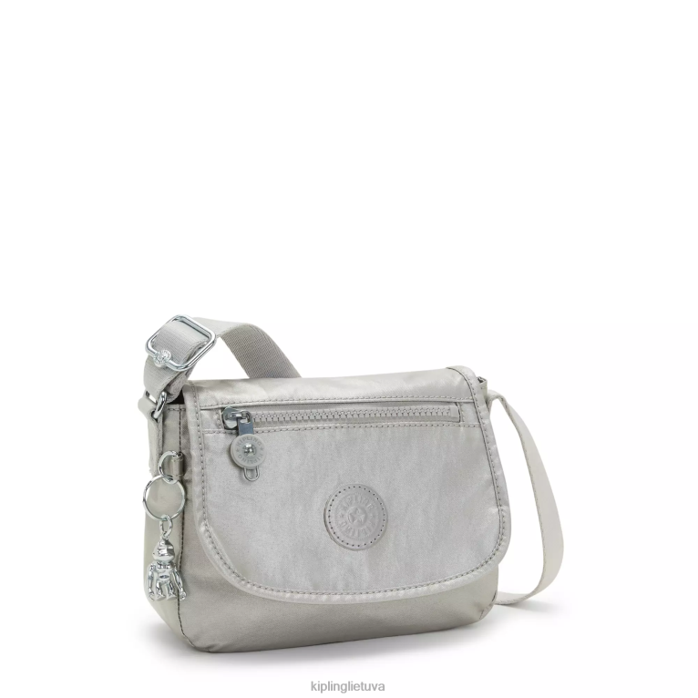 \"maišeliai\" sabian metalic crossbody mini krepšys 22V8R100 Kipling moterys šviesus metalas