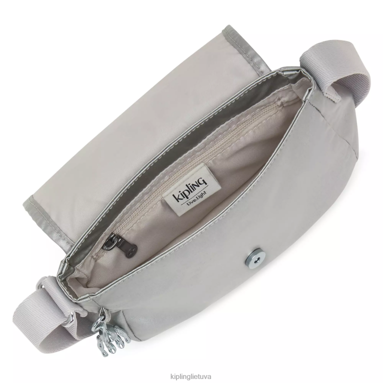 \"maišeliai\" sabian metalic crossbody mini krepšys 22V8R100 Kipling moterys šviesus metalas