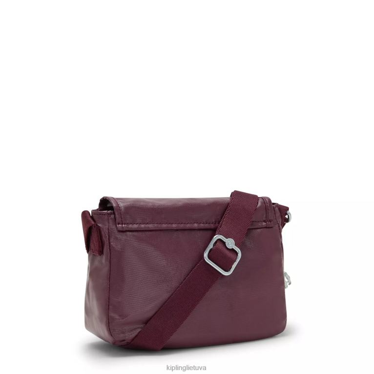 \"maišeliai\" sabian metalic crossbody mini krepšys 22V8R99 Kipling moterys bordo spalvos lakas