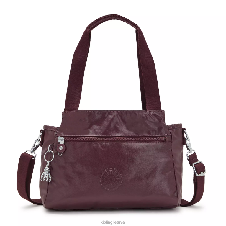 "maišeliai" elysia metalinis pečių krepšys 22V8R203 Kipling moterys bordo spalvos lakas